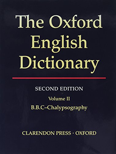 Oxford English Dictionary Edition Volume 2