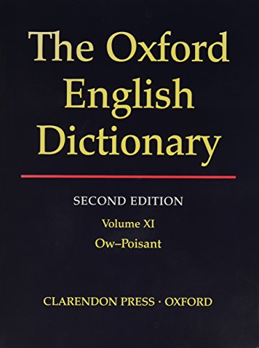 The Oxford English Dictionary Second Edition (VOLU