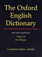 The Oxford English Dictionary Second Edition (VOLU