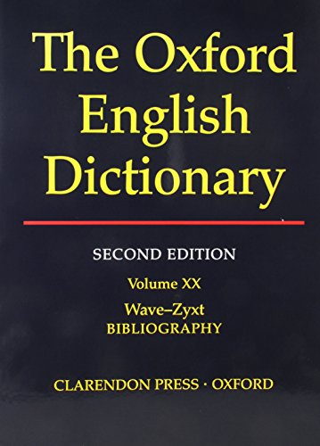 Oxford English Dictionary Edition Volume 20