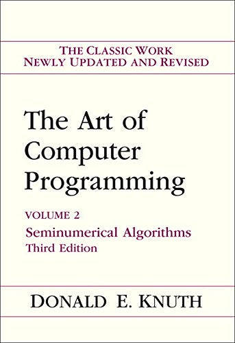 Art of Computer Programming 2. Seminumerical Algorithms Vol. 2