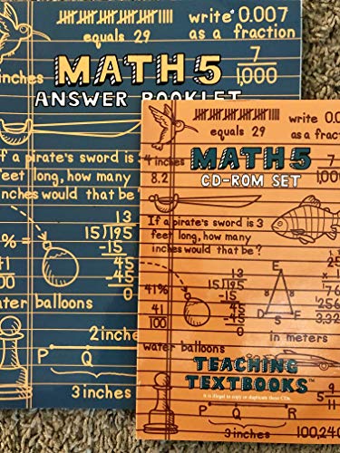 Teaching Text Books Math 5 Work Book And The Answer Keys.