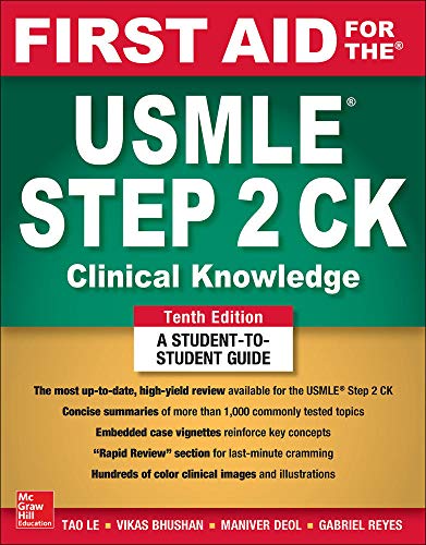 First Aid for the USMLE Step 2 CK, Tenth Edition