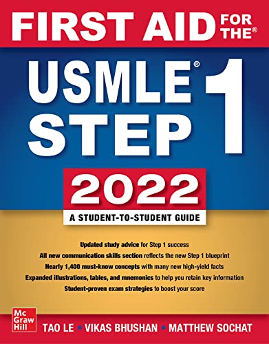 First Aid for the USMLE Step 1 2022, Thirty Second Edition (Paperback)