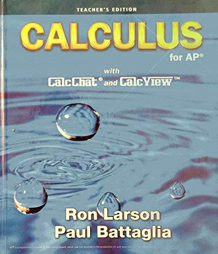 Calculus for AP - Teachers Edition