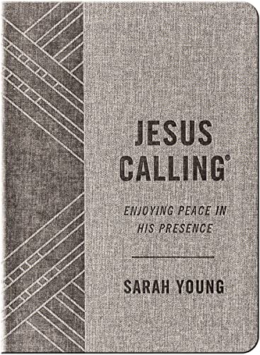 Jesus Calling (Textured Gray Leathersoft): Enjoying Peace in His Presence (with Full Scriptures)