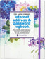 Hydrangeas Large-format Internet Address & Password Logbook (removable cover band for security)