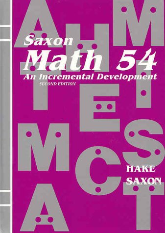 Saxon Math 54: An Incremental Development