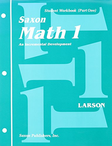 Saxon Math 1, student workbook part 1