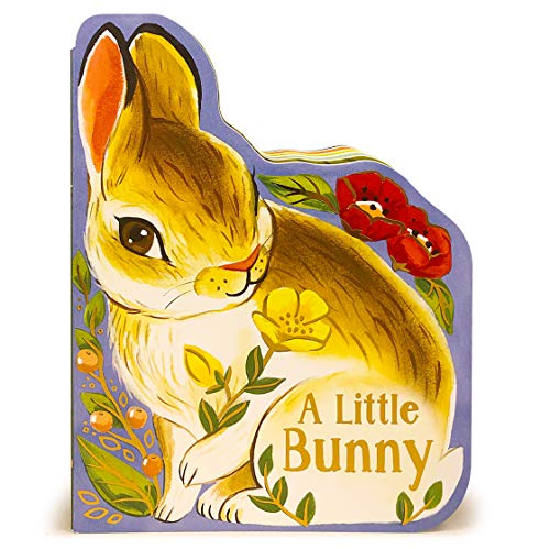 A Little Bunny - Childrens Animal Shaped Board Book, Gift for Easter Baskets, Baby Showers, Birthdays, and More, Ages 1-5