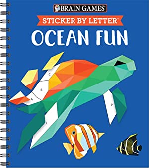 Brain Games - Sticker by Letter: Ocean Fun (Sticker Puzzles - Kids Activity Book) [With Sticker(s)]