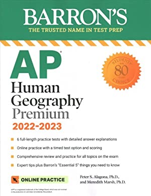 Barron's Ap Human Geography : Premium 2022-2023: With Online Practice